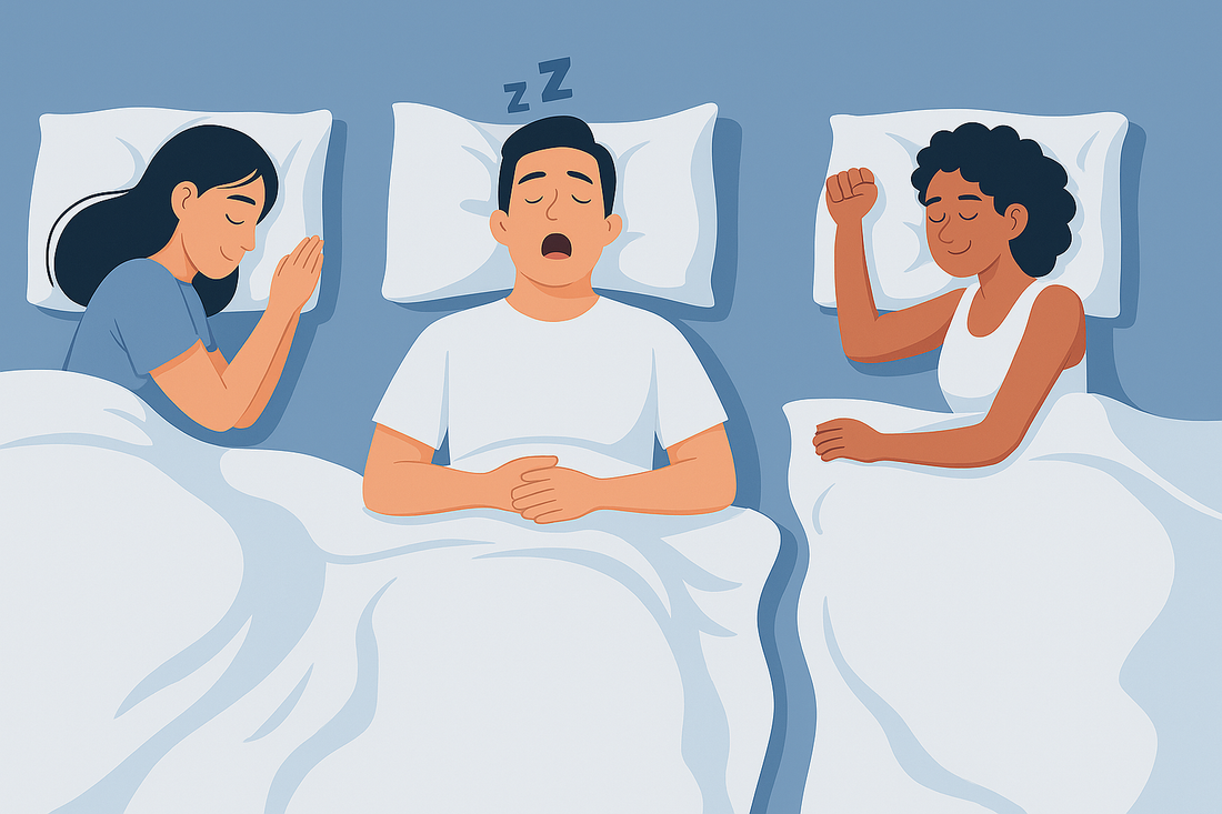 Най-добрите пози за сън при хъркане